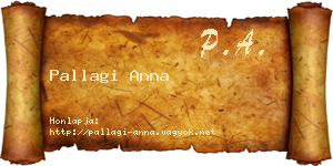 Pallagi Anna névjegykártya